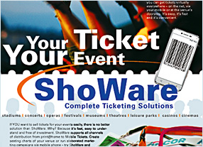Flyerentwicklung E-Ticket Entwicklung ShoWare Kommunikationsagentur durchgedacht Berlin