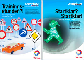 Entwicklung einer Kommunikationskampagne zu Template Europe TOTAL Deutschland - Kommunikationsagentur durchgedacht in Berlin