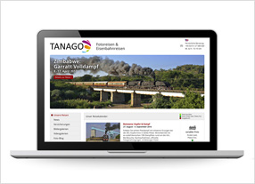 Webdesign Tanago Zug- und Fotoreisen durchgedacht Kommunikationsagentur in Berlin